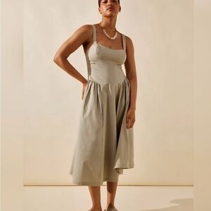 Free People Paolo Midi in Tidal Foam XS